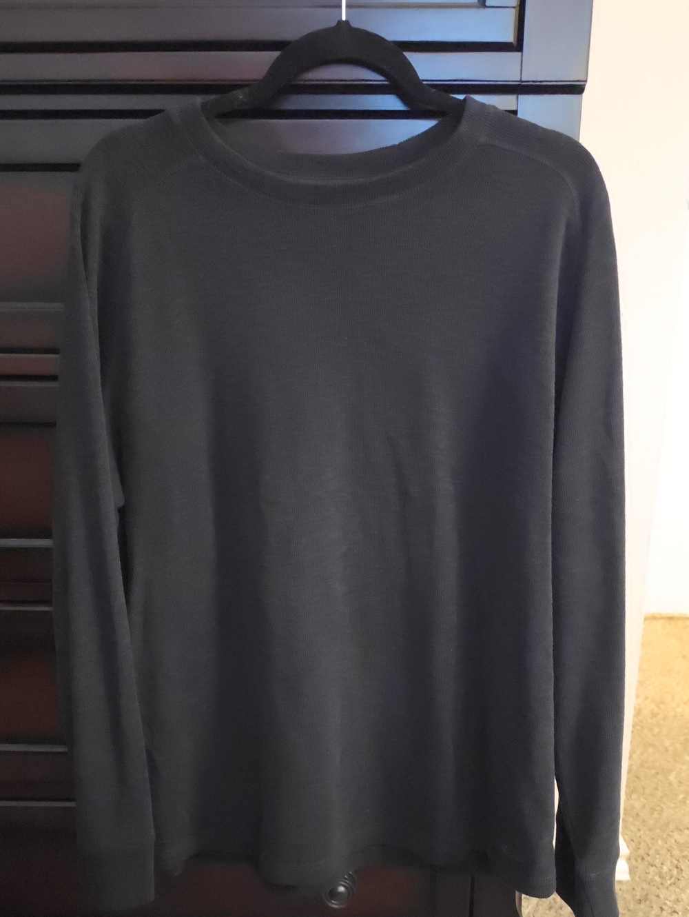 Eddie Bauer Men's Long-Sleeve Crewneck Shirt - Black